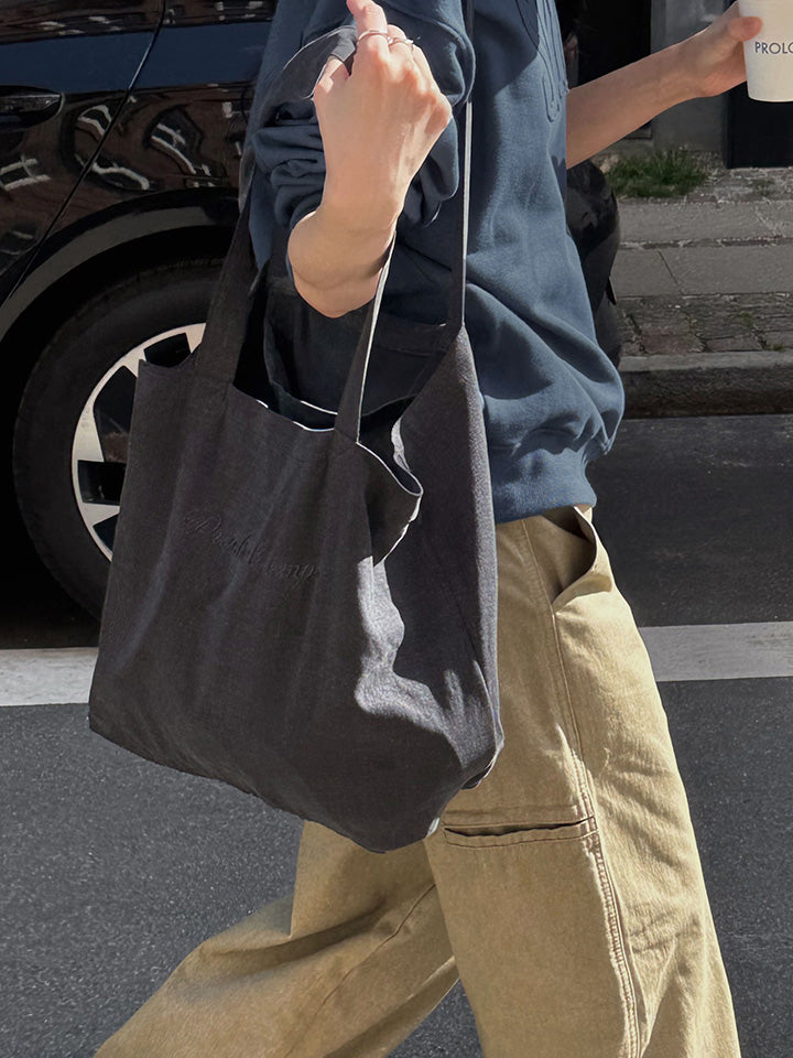 LENTO TONE-ON-TONE ECO BAG - 2 COLORS