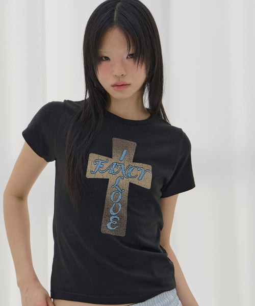 GLOSSY F26QB059 - 2 COLORS BLACK