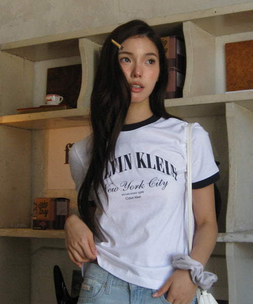 LOGO RINGER T-SHIRT WHITE