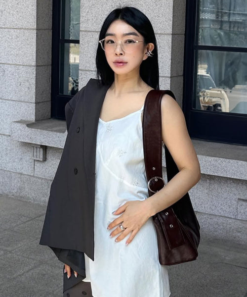 BUCKLE TWO-WAY BAG - 4 COLORS