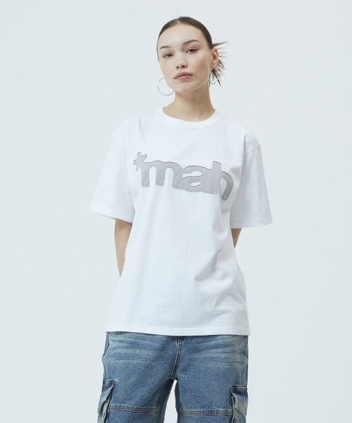 MAH CUT OFF APPLIQUE TEE - 3 COLORS