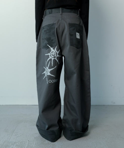 CONTRAST PANTS CHARCOAL