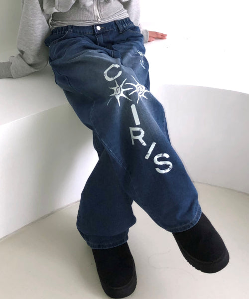 TEE LOGO PANTS UNISEX BLUE