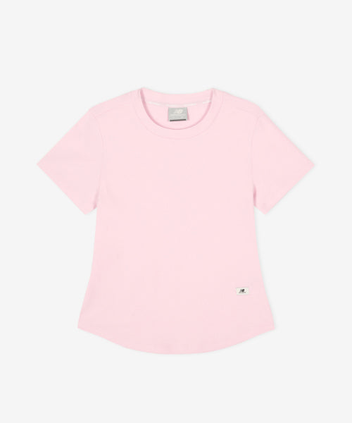 WOMEN ESSENTIAL FITTED TEE - 2 COLORS PINK