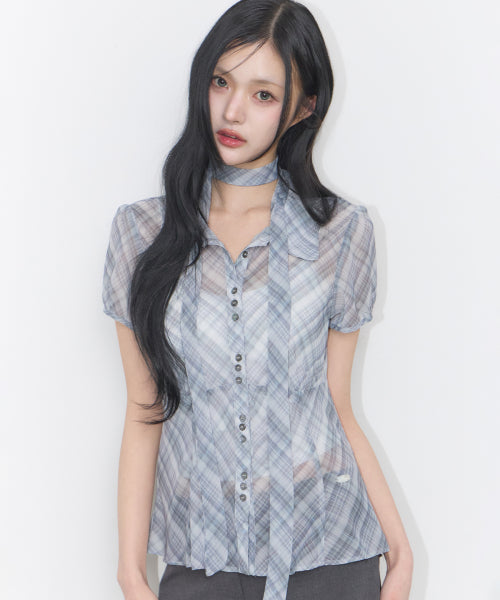 PUFF BLOUSE GREY - 4 COLORS GREY
