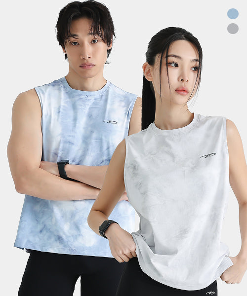 AIRIES SNOW RUNNING SLEEVELESS - 2 COLORS LIGHT GREY