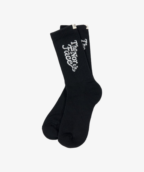 LETTERING SOCKS BLACK