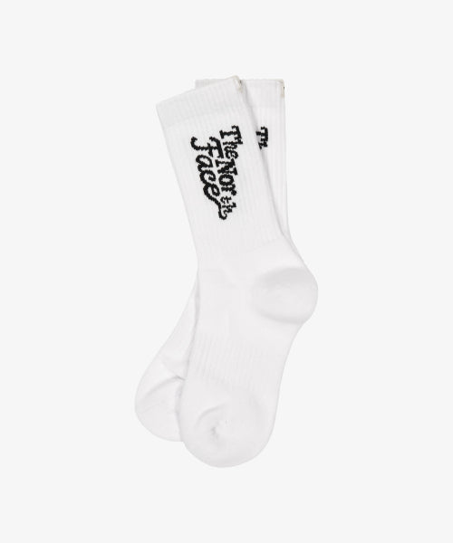 LETTERING SOCKS WHITE