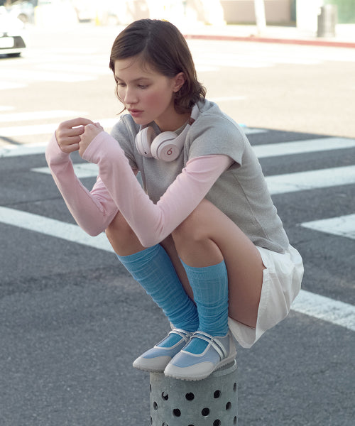STRAP MARY JANE SNEAKERS · SILVER