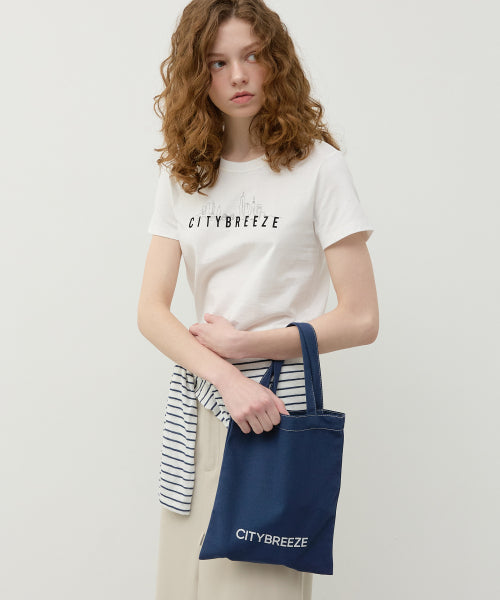 CITY LOGO MINI ECO BAG NAVY - 2 COLORS NAVY