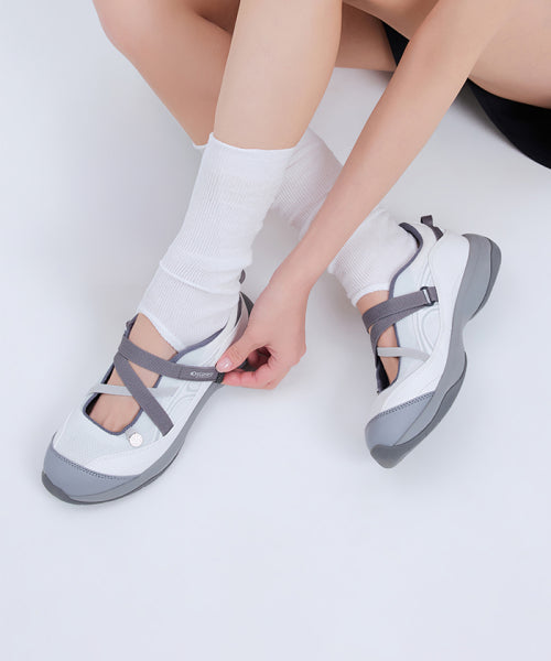 WAVE STRAP SANDALS #NINGNING同款！ - 4 COLORS GREY