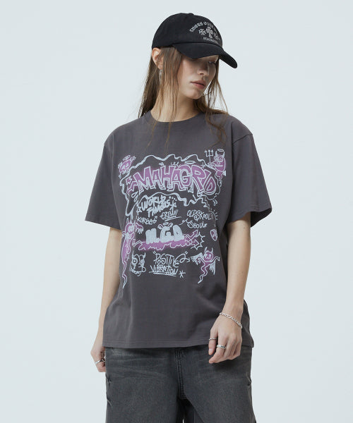 DEVILS DOODLE TEE - 2 COLORS