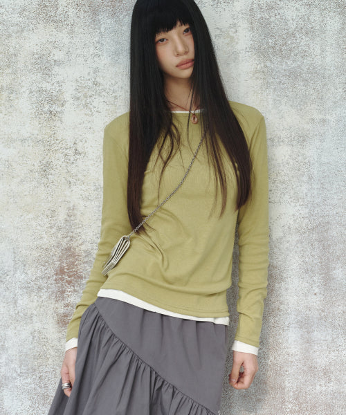 ESSENTIAL ROUND TOP #徐睿知同款! - 6 COLORS OLIVE