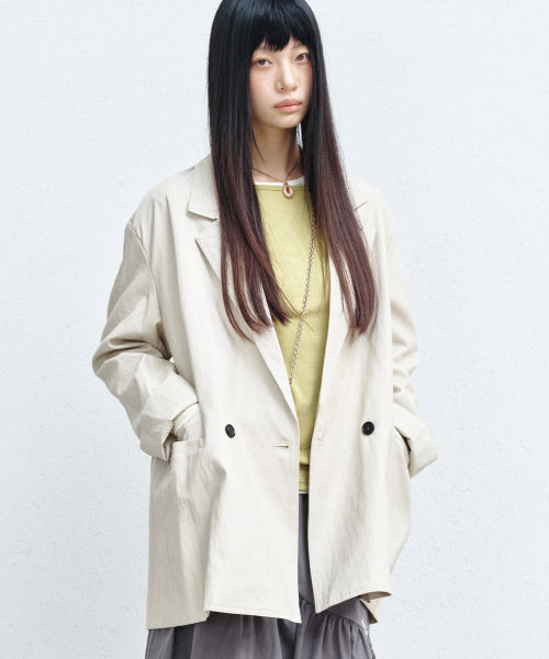 DOUBLE TAILORED JACKET #徐睿知同款! - 3 COLORS CREAM