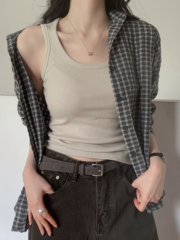 COMFORTABLE FIRM-FIT SLEEVELESS - 2 COLORS