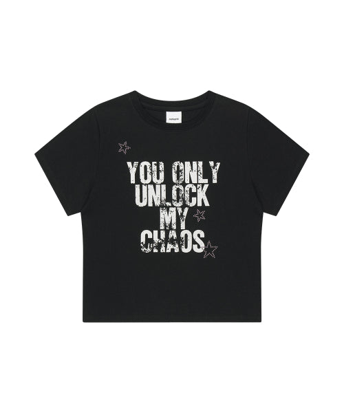 UNLOCK CROP TEE - 2 COLORS