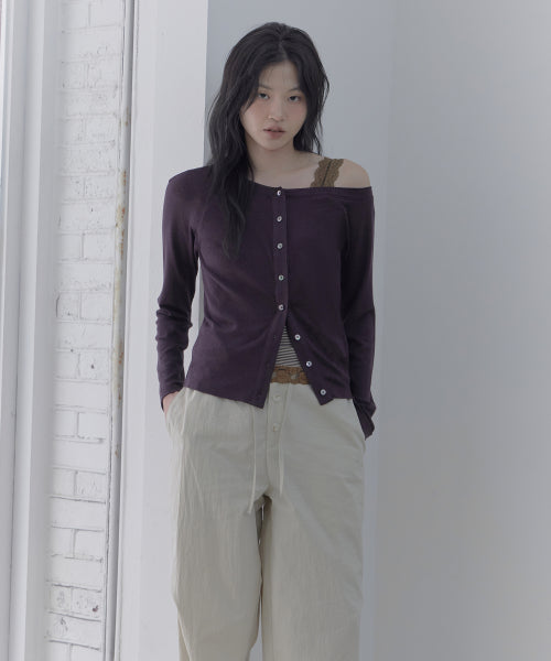 SOFT OFF-SHOULDER CARDIGAN - 3 COLORS