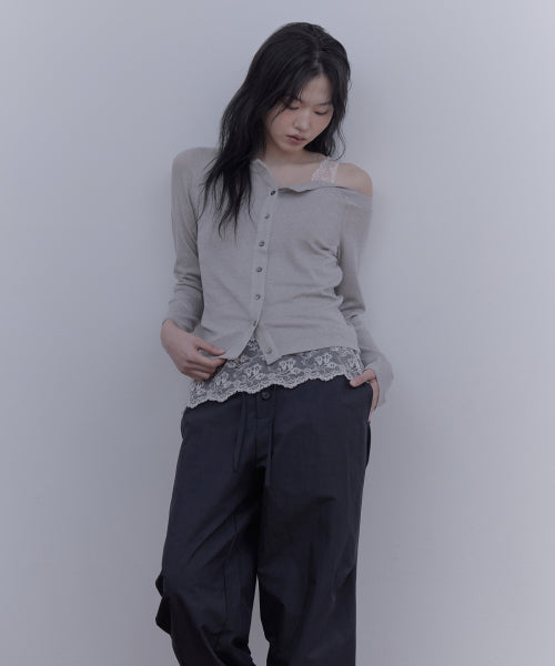 SOFT OFF-SHOULDER CARDIGAN - 3 COLORS