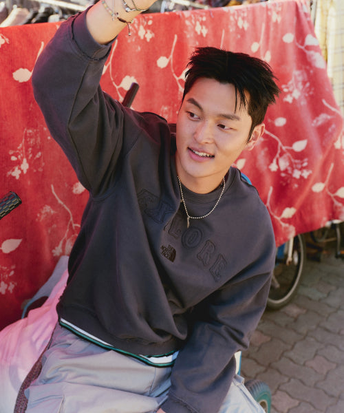 EXPLORE SWEATSHIRT METAL GRAY
