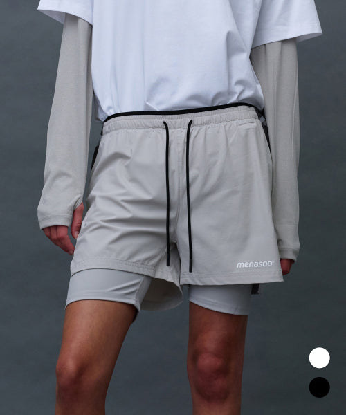 UNISEX MULTI SPORT TWO IN ONE RUNNING SHORTS - 3 COLORS AS SHOWN
