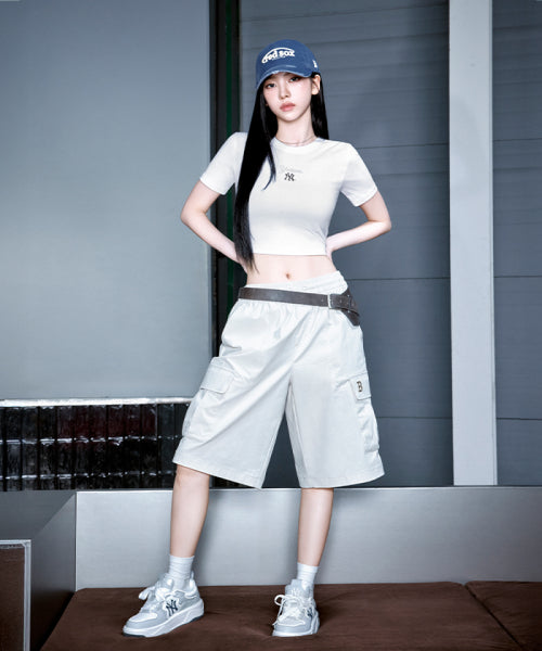 BASIC GORPCORE NYLON CARGO 6 SHORTS BOS #KARINA同款! AS SHOWN