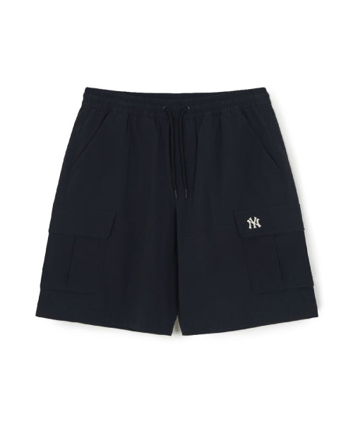 BASIC GORPCORE NYLON CARGO 6 SHORTS NY #KARINA同款! - 2 COLORS BLACK