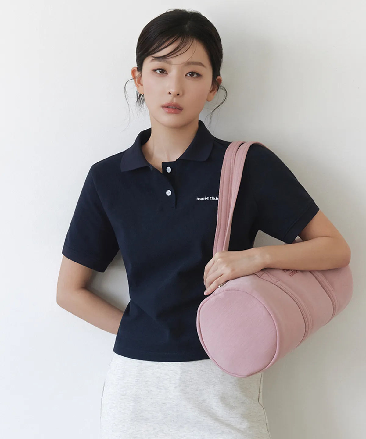 ORIGIN LOGO PIQUE SHORT SLEEVE T-SHIRT - 3 COLORS #SEULGI同款!