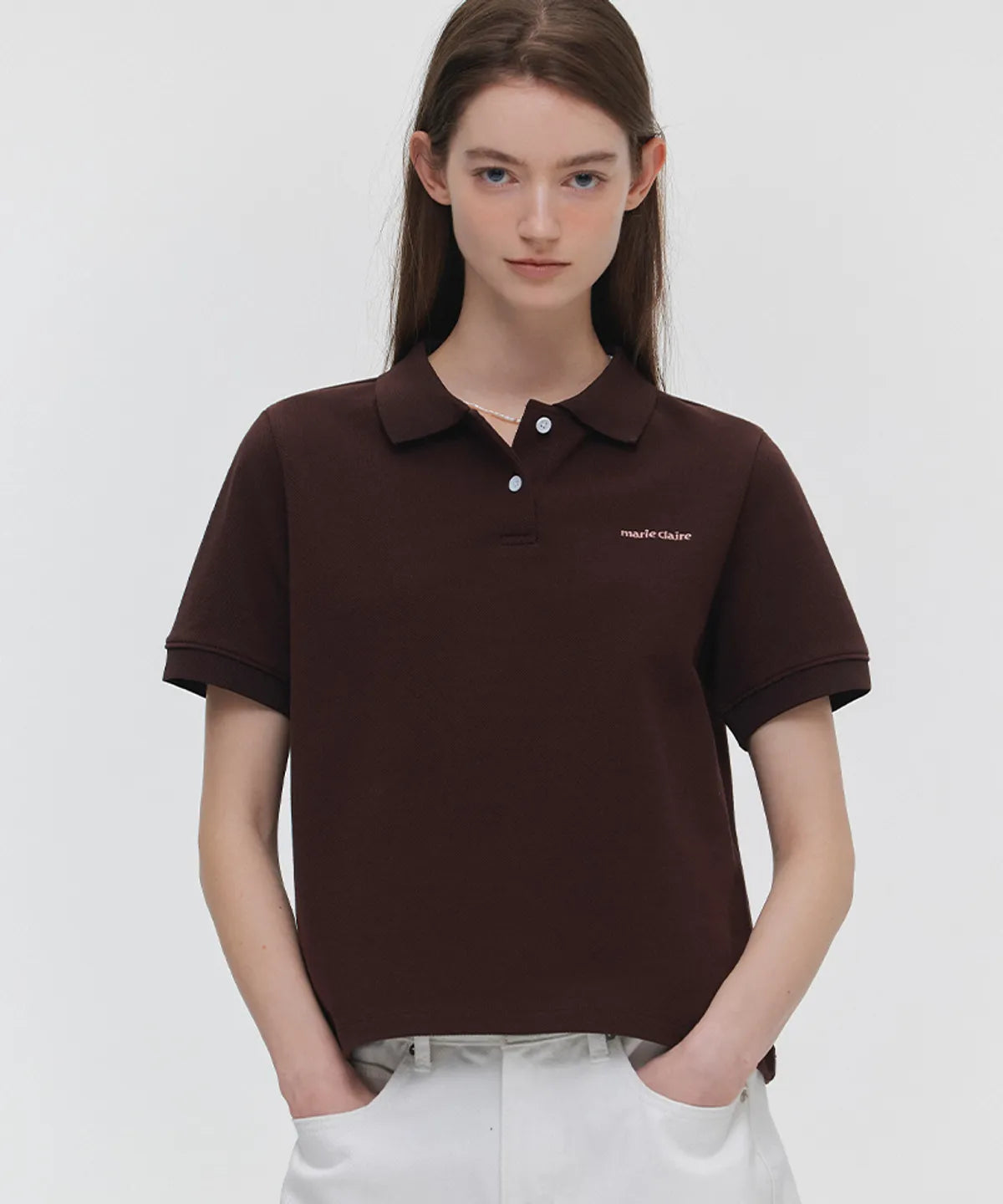 ORIGIN LOGO PIQUE SHORT SLEEVE T-SHIRT - 3 COLORS #SEULGI同款!