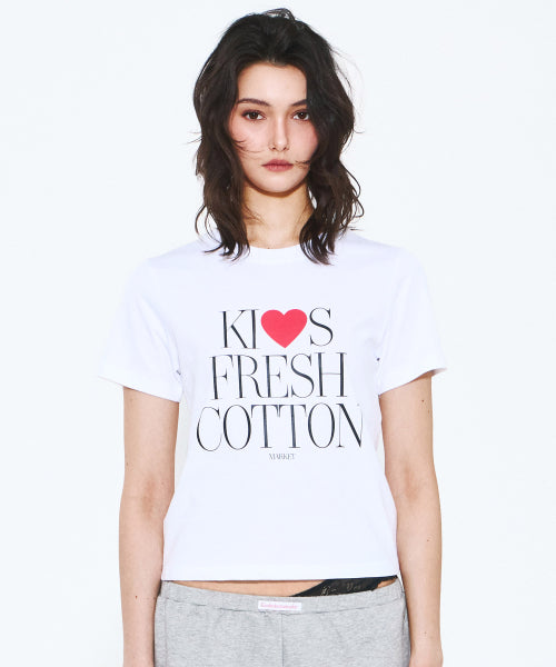 KISS LOGO T-SHIRT WHITE