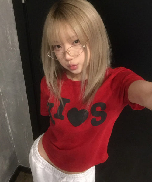 BUMPY KISS LOGO T-SHIRT - 4 COLORS RED
