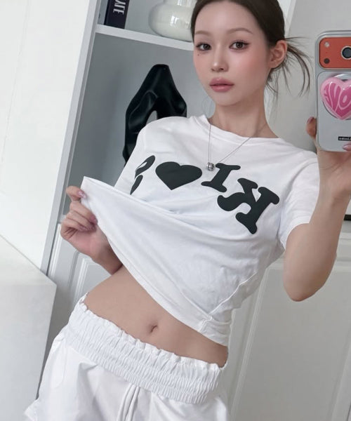 BUMPY KISS LOGO T-SHIRT - 4 COLORS WHITE