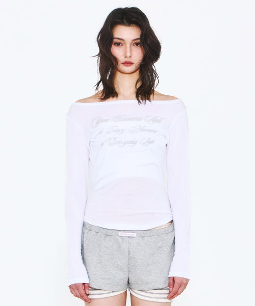 LONG SLEEVE T-SHIRT - 2 COLORS WHITE