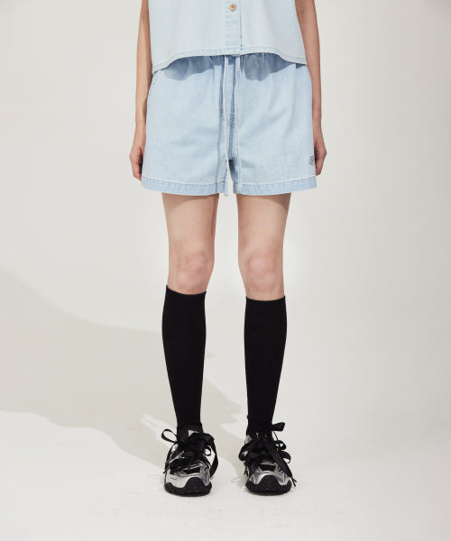 EASY DENIM SHORTS #GISELLE同款! BLUE