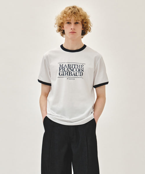 AEROCOOL CRACK CLASSIC LOGO RINGER TEE - 3 COLORS WHITE