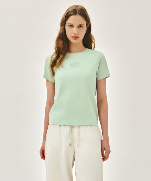 W SMALL CLASSIC LOGO TEE - 4 COLORS GREEN