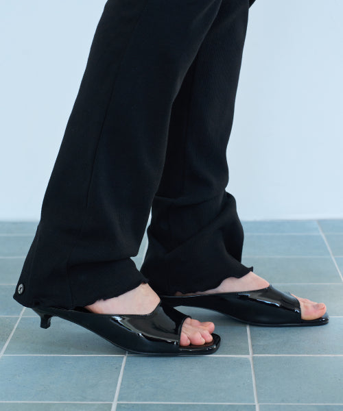 MIRA MODERN SQUARE HEEL BLACK
