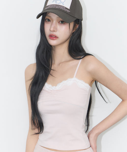 ROSE LACE SLEEVELESS PINK - 3 COLORS PINK