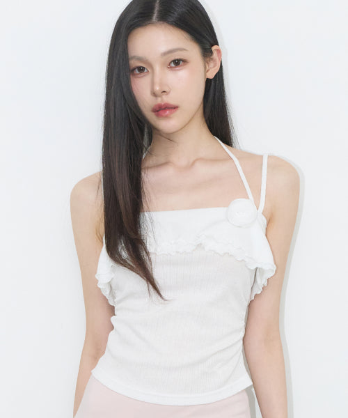 ROSE SLEEVELESS - 4 COLORS WHITE