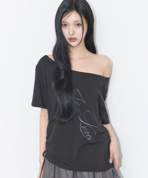 RIBBON SHIRT - 4 COLORS BLACK