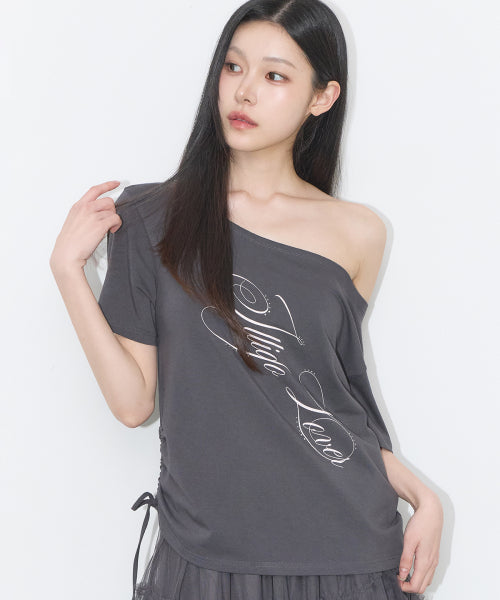 RIBBON SHIRT - 4 COLORS CHARCOAL