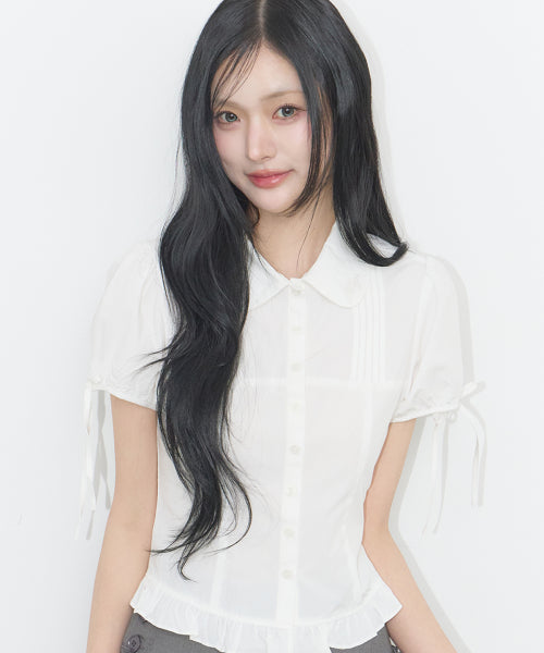 PUFF BLOUSE PINK - 3 COLORS WHITE