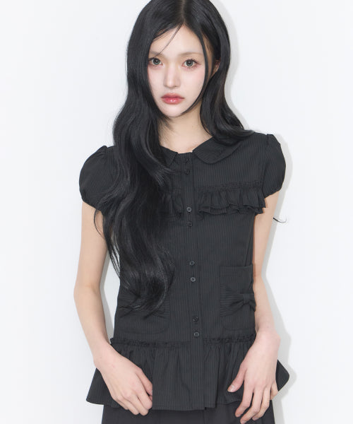 POCKET BLOUSE PINK - 4 COLORS BLACK