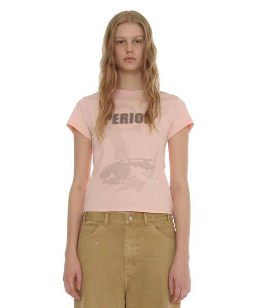 PERIOD PRINTED TEE - 7 COLORS PINK