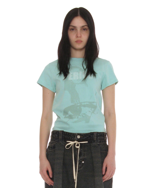 PERIOD PRINTED TEE - 7 COLORS SKY BLUE