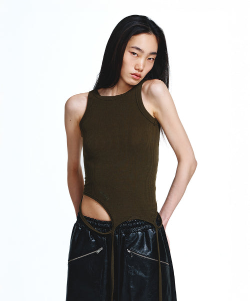 2WAY SLEEVELESS - 2 COLORS KHAKI
