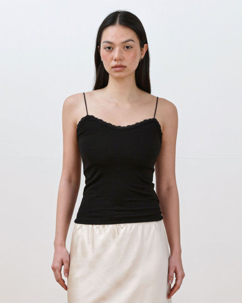 SIENNA LACE SLEEVELESS - 2 COLORS BLACK