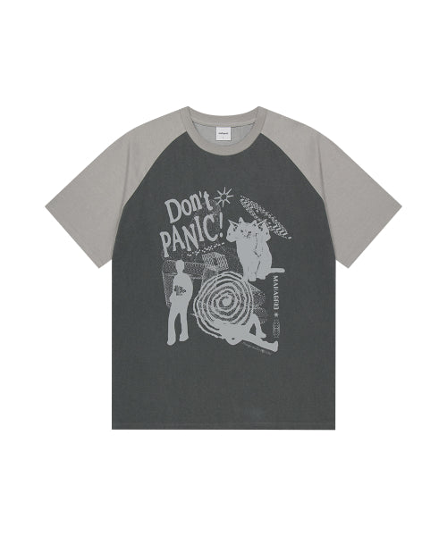 DON’T PANIC PIGMENT RAGLAN TEE - 2 COLORS