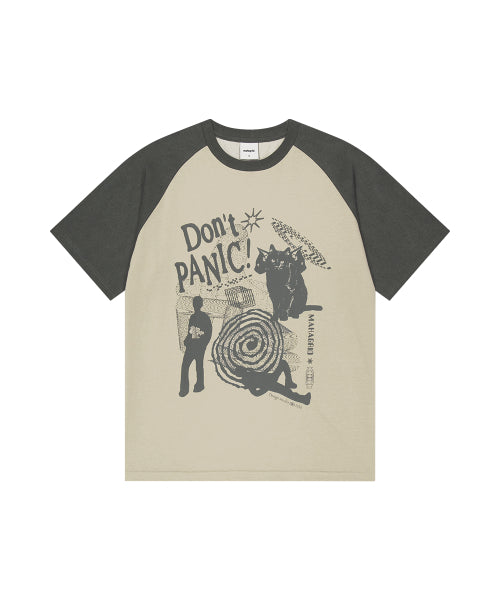 DON’T PANIC PIGMENT RAGLAN TEE - 2 COLORS