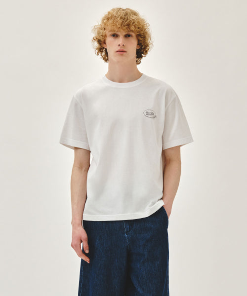 VINTAGE LOGO TYPO TEE - 2 COLORS WHITE