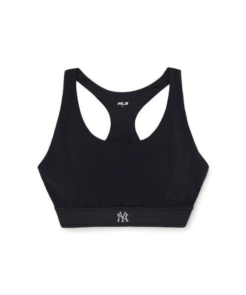 BASIC BAND LOGO POINT CROP TOP NY #KARINA同款! - 2 COLORS BLACK